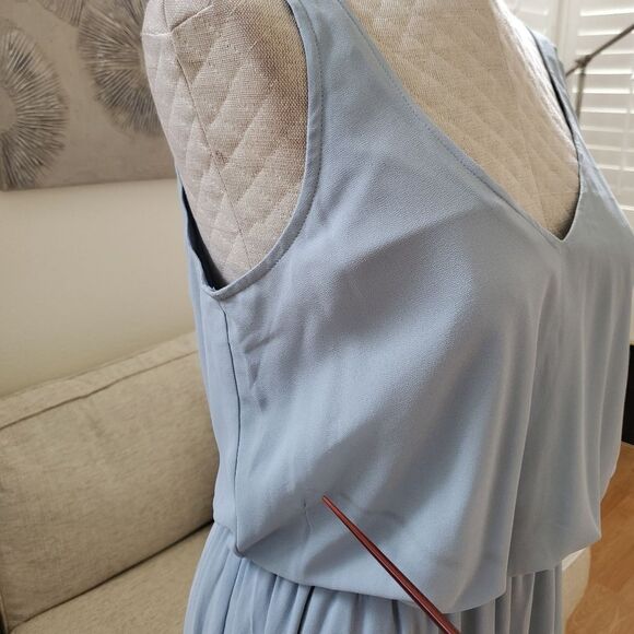 Show Me Your Mumu 'Kendall' Maxi Dress - size Large in Steel Blue - Picture 13 of 14